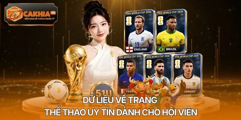 Dữ liệu về trang thể thao uy tín dành cho hội viên